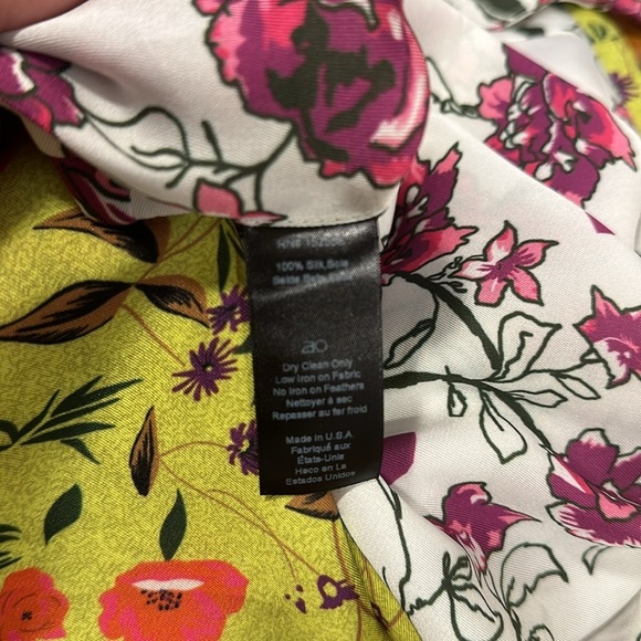 DELFI COLLECTIVE Anthropologie Frankie Floral-Printed Dress SILK cottagecore - Picture 4 of 5